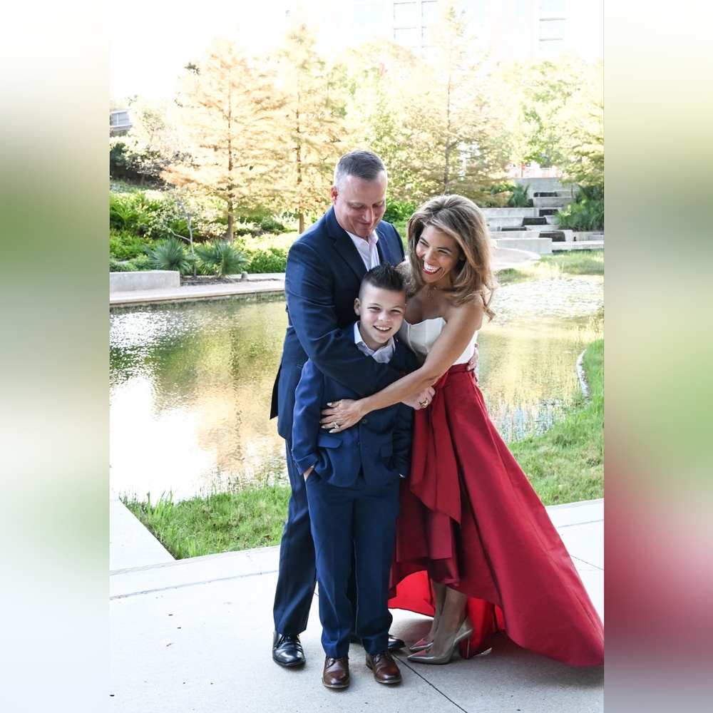 Adrianna Papell Red Ball Skirt